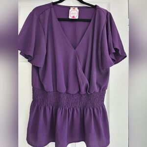 Elegant Purple Women's Top